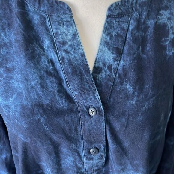 Pure Jill Organically Grown Cotton Tie Tye Popover So Soft ! NWOT SZ L - Picture 4 of 8